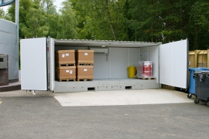Shipping Container Open