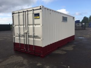 20 Foot Tunnel container with bund and Ventilation for London City Airport